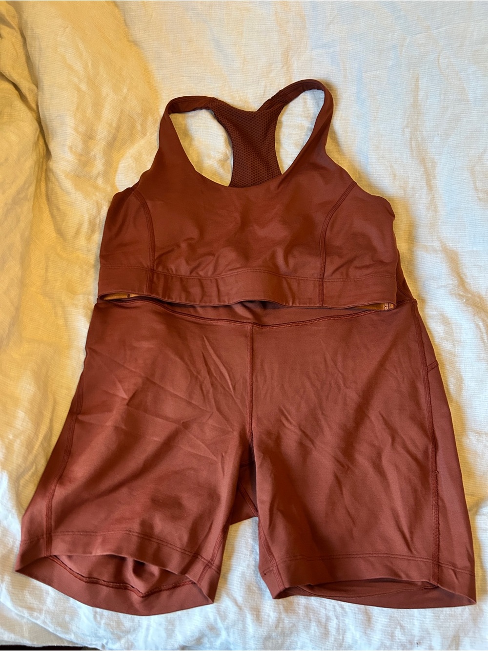 Outdoor Voices Rust Brown matching set - Large